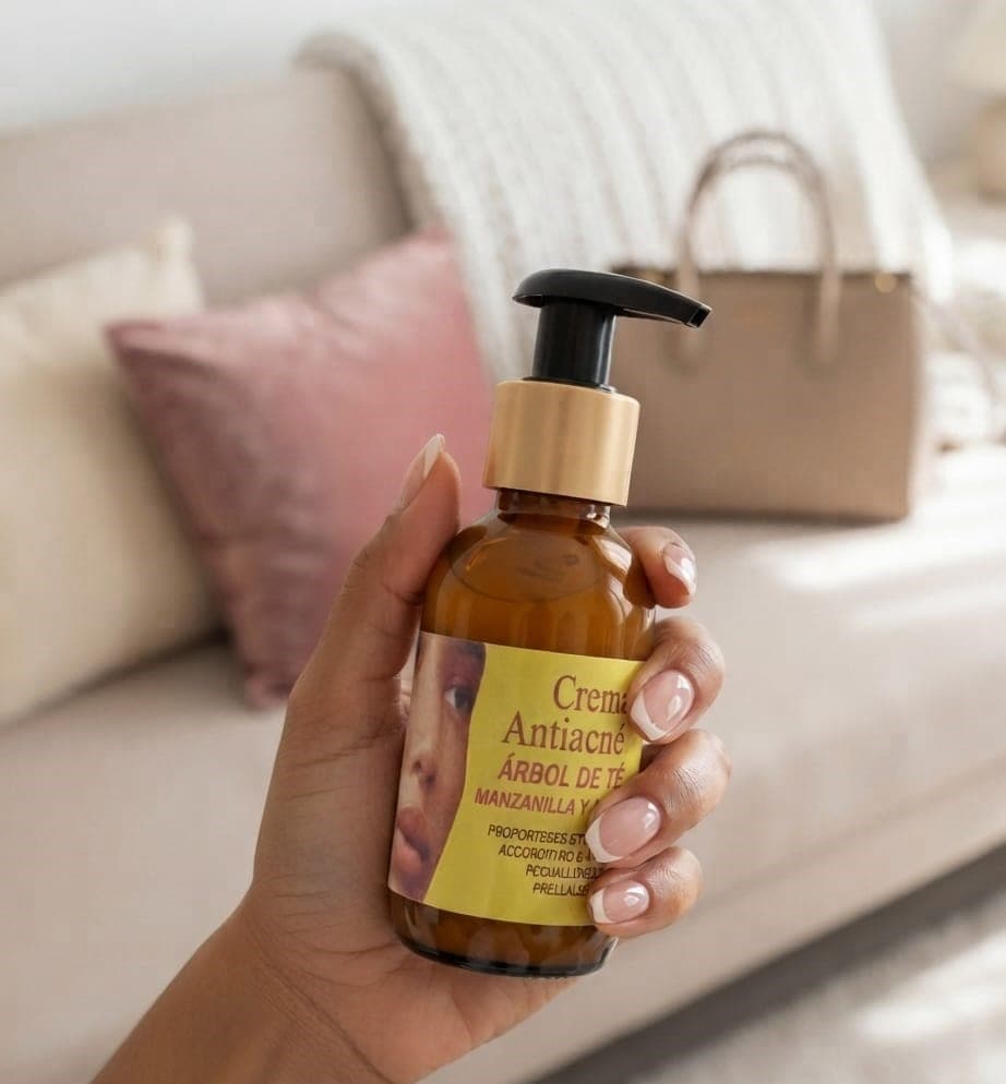Crema Facial Antiacné de Árbol del Té y Vitamina E
