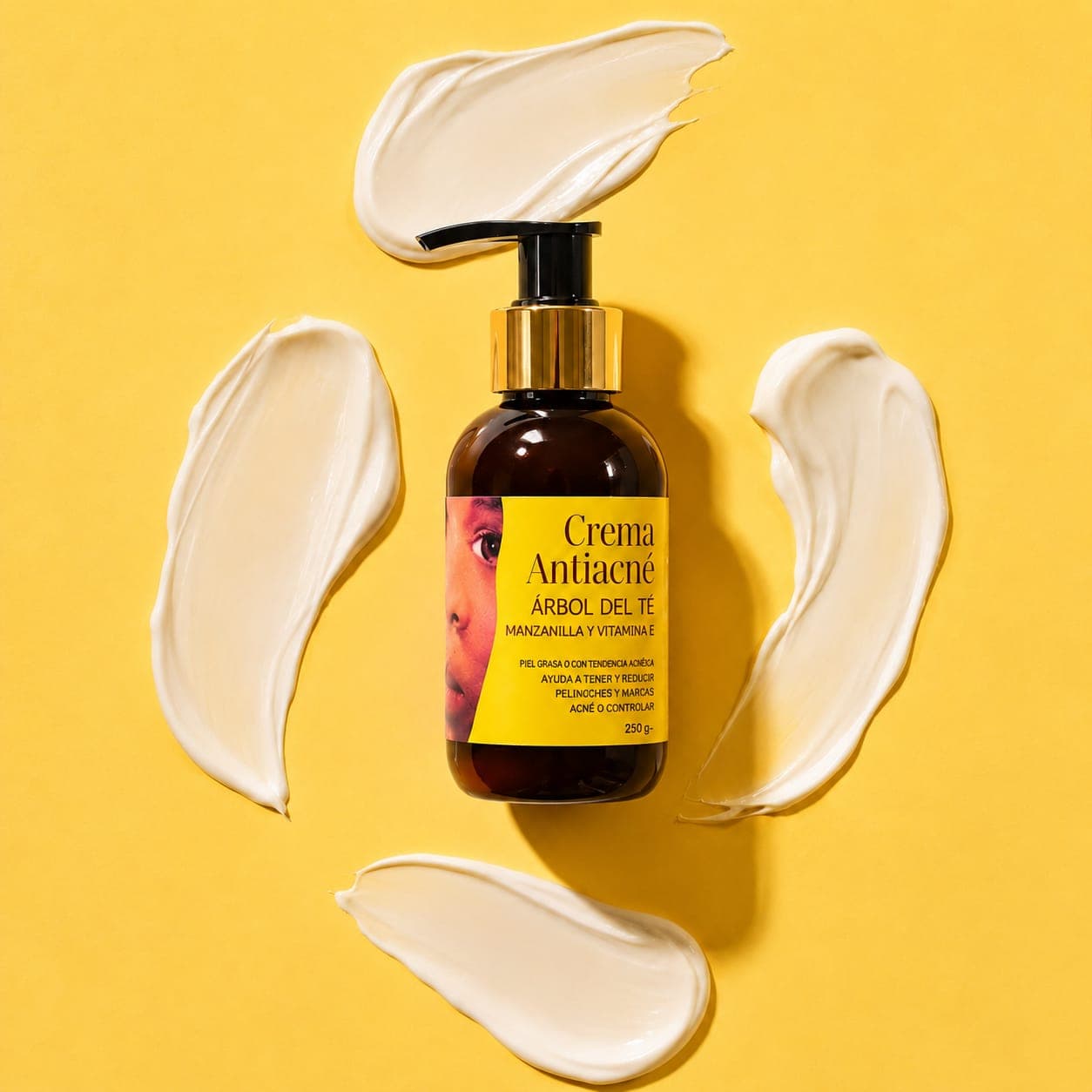 Crema Facial Antiacné de Árbol del Té y Vitamina E