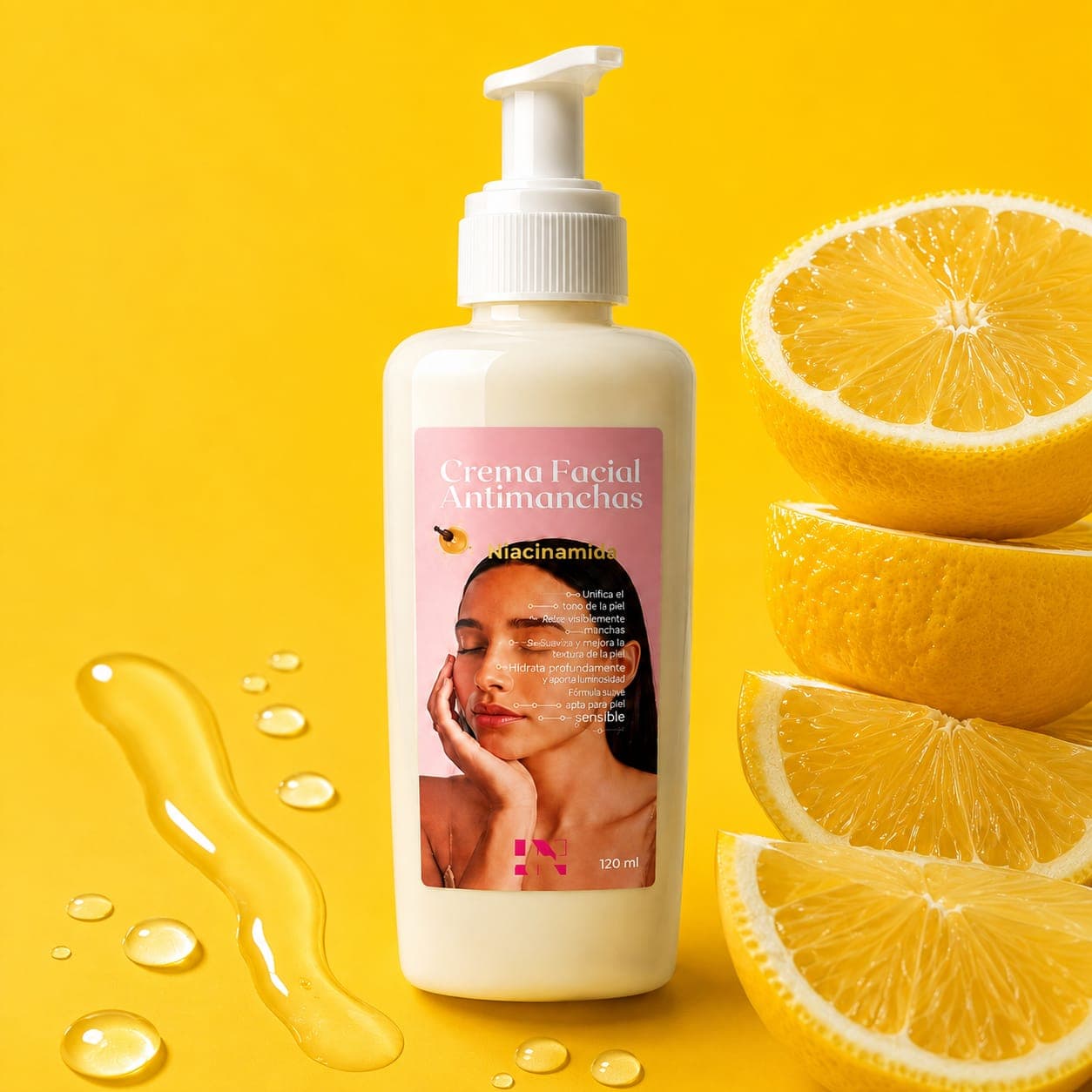 Crema Antimanchas y Aclaradora con Niacinamida y Vitamina C