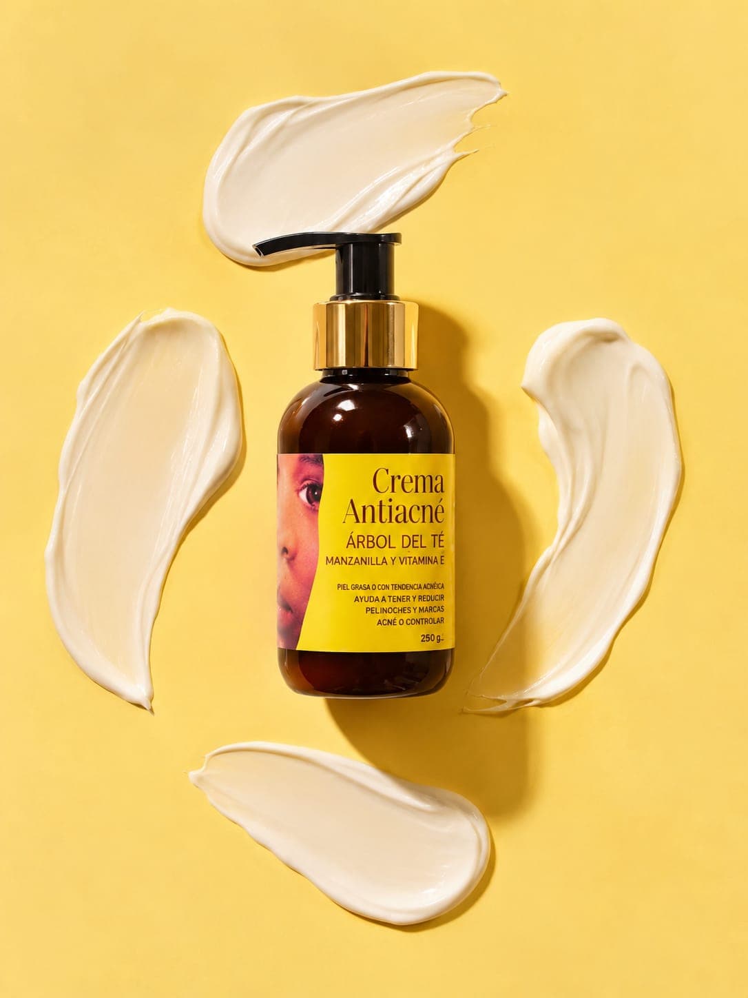 Crema Facial Antiacné de Árbol del Té y Vitamina E