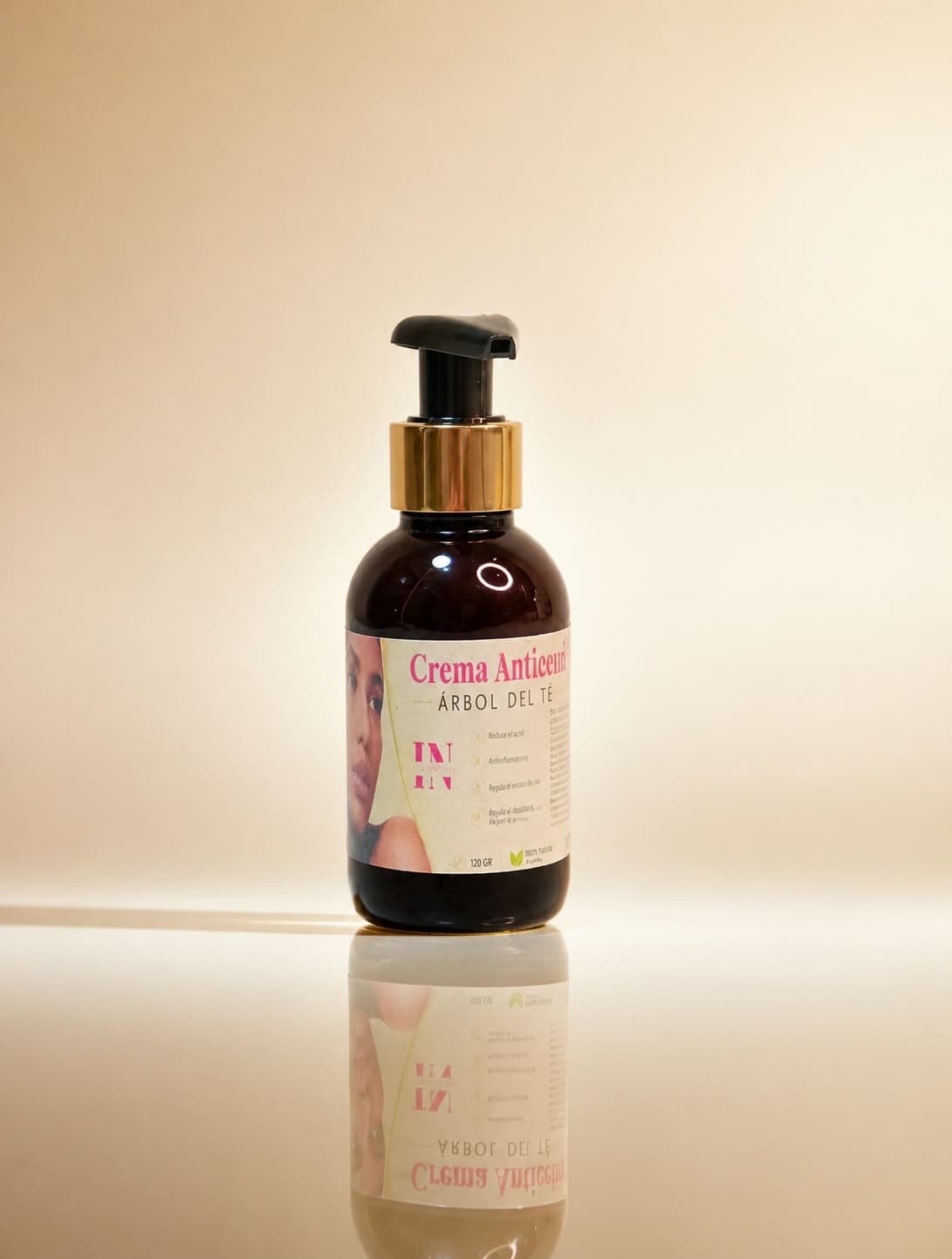 Crema Antiacné / Árbol del Té, Manzanilla y Vitamina E
